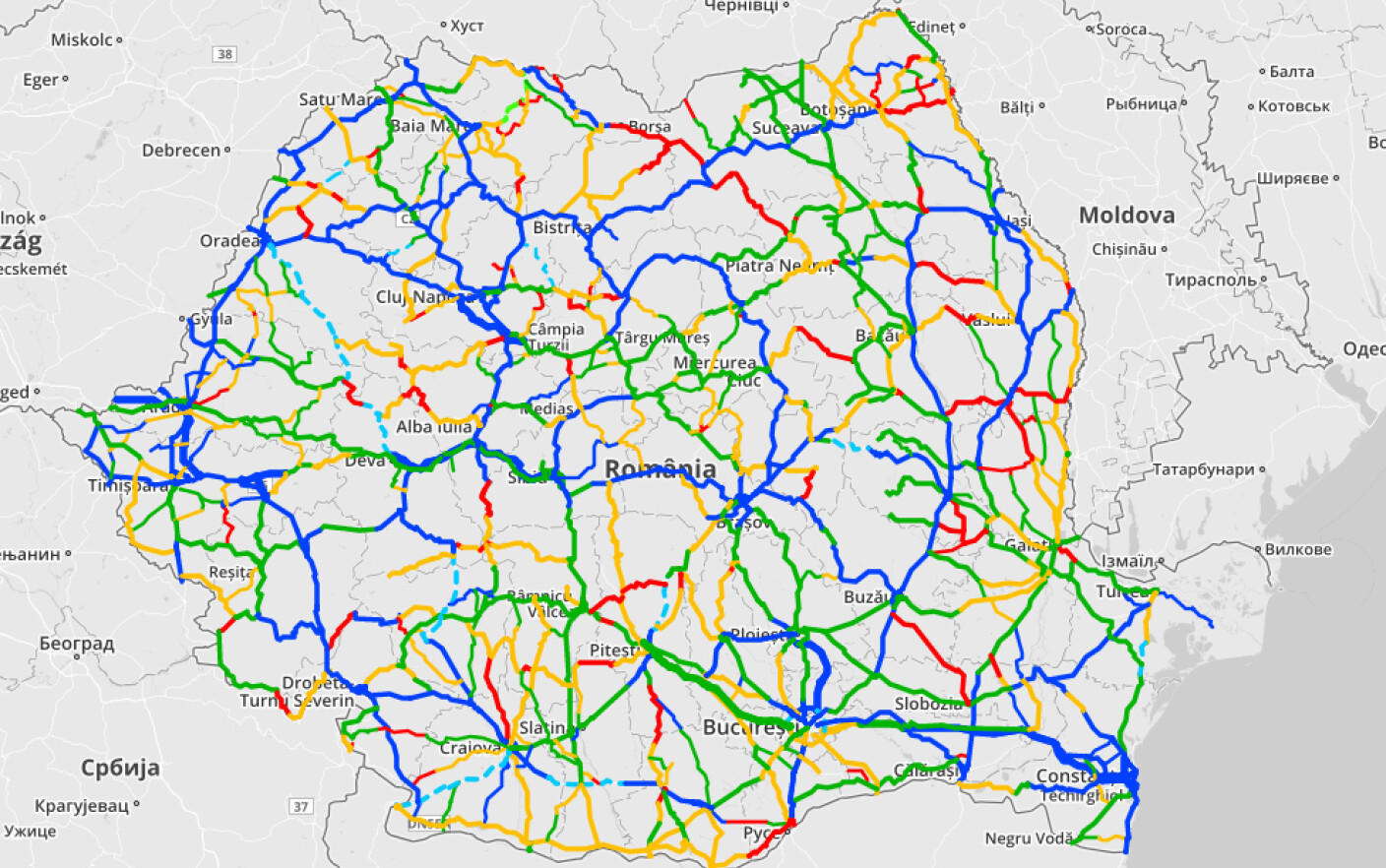 Romania Are In Premiera O Harta A Calitatii Drumurilor Este