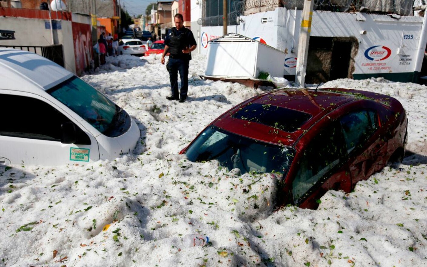 Imagini Incredibile Străzile Din Guadalajara Acoperite Cu Gheață