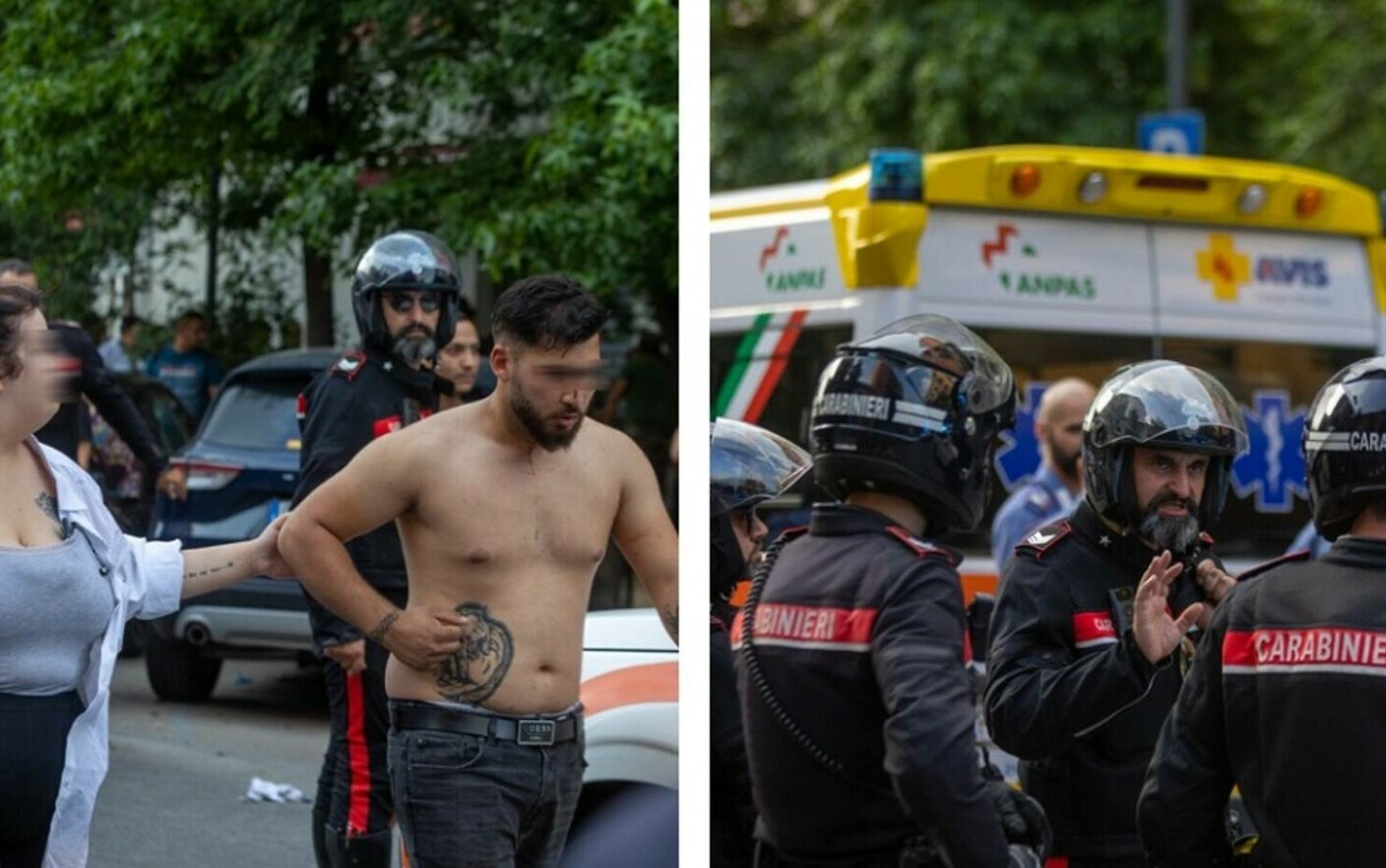 Decine di persone si sono scontrate con mazze, bottiglie e coltelli a Milano.  Un’auto con targa rumena, motivo dello scandalo