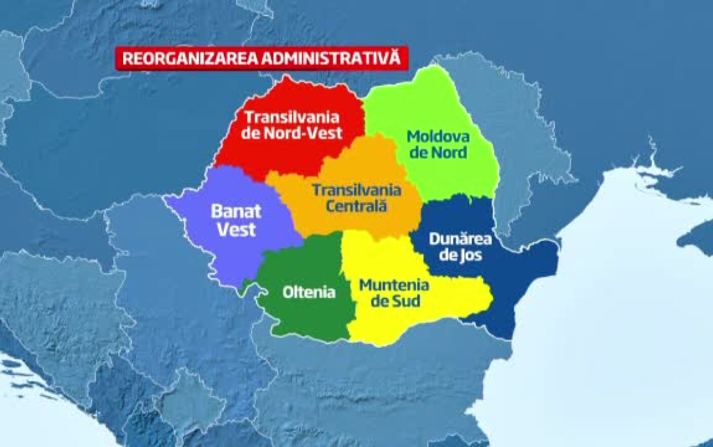 Numele Celor Sapte Regiuni In Care Va Fi Impartita Harta Romaniei