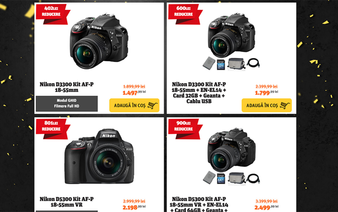 Aparate, obiective si accesorii Nikon la preturi de Black Friday - Stirileprotv.ro