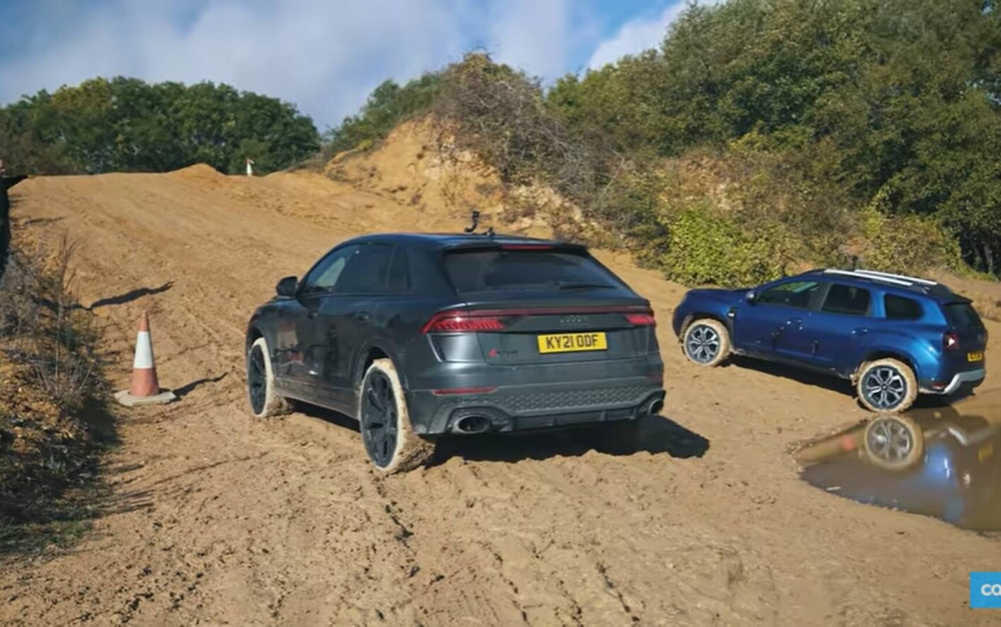 Dacia Duster competed with a “beast” Audi RS Q8, on an off-road route.  Unexpectedly how the race ended