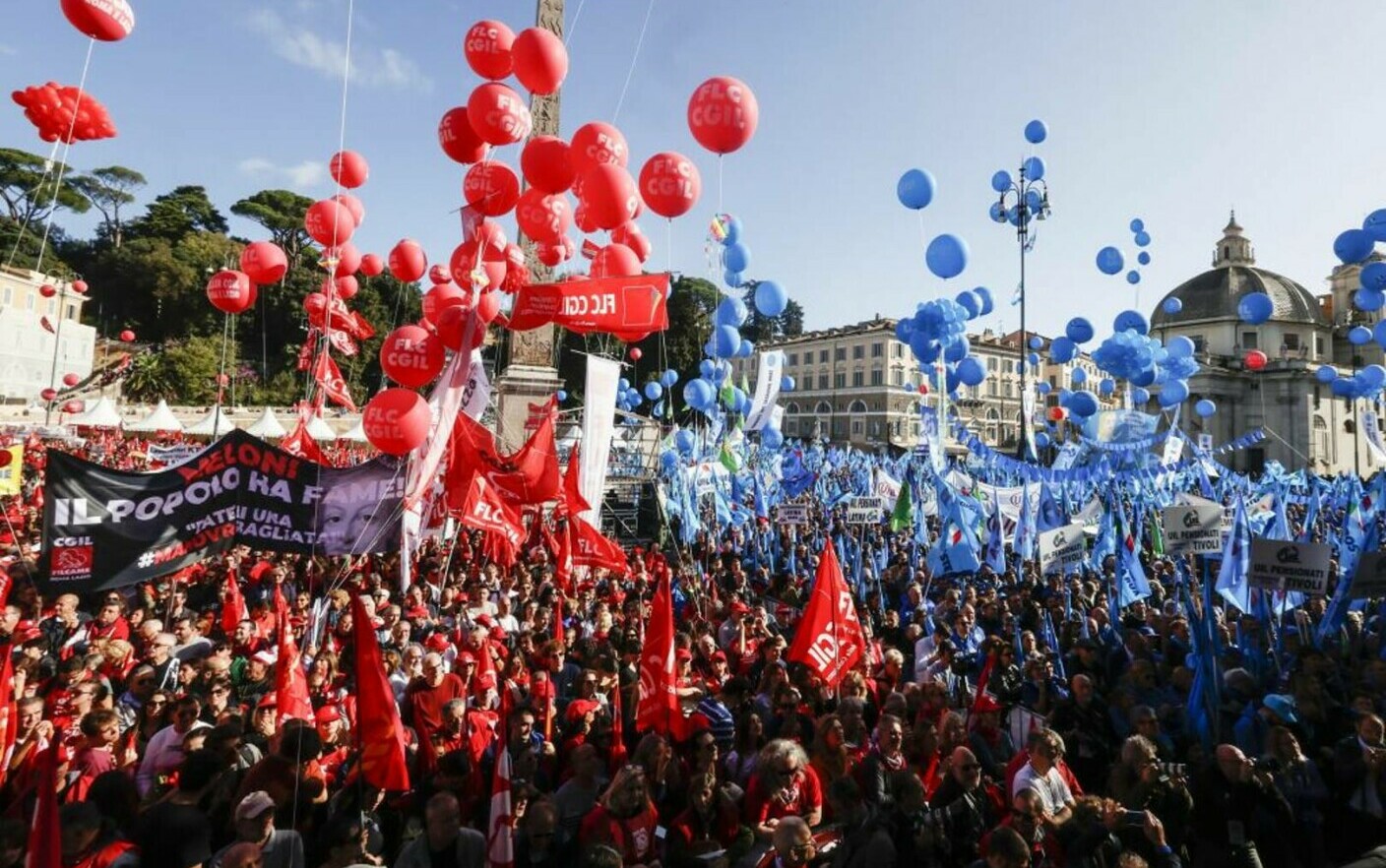 protest roma meloni