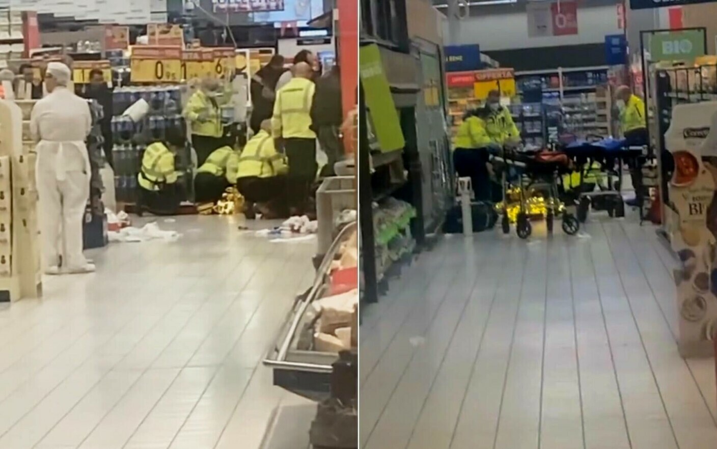 Un morto e diversi feriti dopo un’aggressione a coltellate in un supermercato in Italia.  Un famoso calciatore, tra le vittime