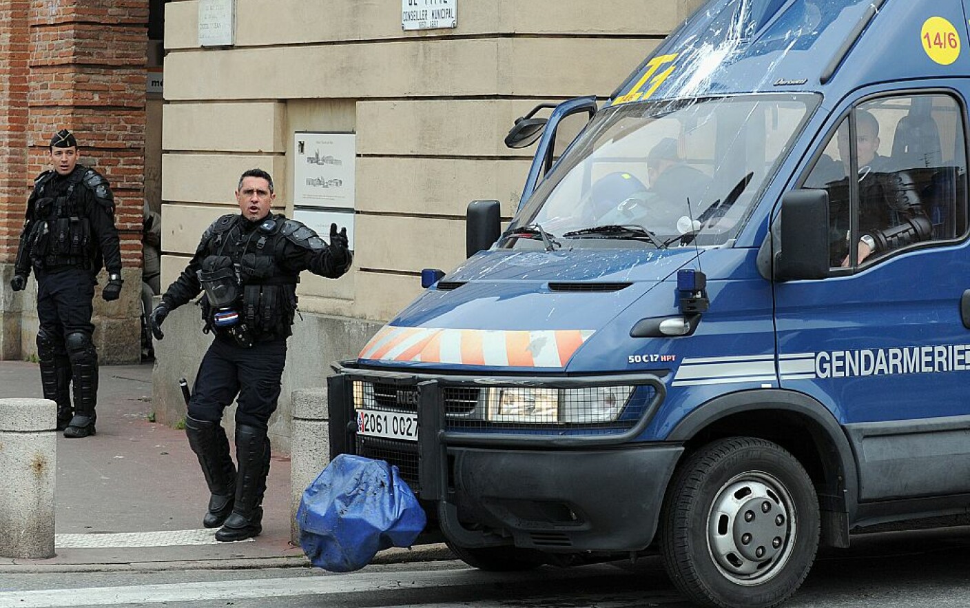 politie franceza in Toulouse