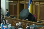 Bataie cu oua in parlamentul ucrainean