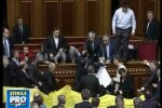 Bataie cu oua in parlamentul ucrainean