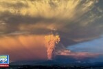 Imagini spectaculoase in sudul Chile, in urma eruptiei Vulcanului Calbuco. Populatia trebuie evacuata