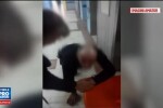 Imagini SOCANTE intr-un spital din Bucuresti: bolnav lasat in genunchi in fata liftului. Pozitia oficiala a unitatii medicale