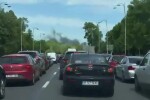 Incendiu în partea de Nord a Capitalei. Ar fi luat foc fațada unui bloc în construcție. Nu s-au anunțat victime