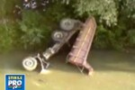 Accident cu multe semne de intrebare! S-a prabusit in albia unui rau!