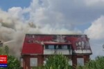 FOTO Incendiu la mansarda unui bloc din Popești Leordeni. A fost emis mesaj RO-Alert