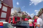FOTO Incendiu la mansarda unui bloc din Popești Leordeni. A fost emis mesaj RO-Alert