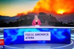 Incendii în apropiere de Atena. Stadionul olimpic OAKA a fost deschis pentru a găzdui miile de oameni evacuați