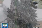 Iarna s-a instalat in Romania! Brasovul sub zapada