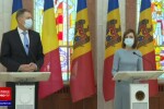 Declarațiile de presă sustinute de Klaus Iohannis si Maia Sandu