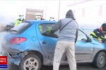 FOTO-VIDEO. Accident în lanț în București, cu 20 de mașini. Traficul a fost restricționat