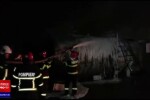 Explozie la un rezervor de carburant. Pompierii s-au luptat pentru a stinge incendiul | FOTO