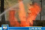 Incendiu in centrul Timisoarei! O conducta de gaz a luat foc