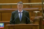 Primul discurs al lui Klaus Iohannis in Parlament