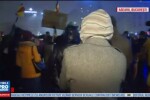 Protest in Piata Victoriei din Capitala, in a 20-a zi de manifestatii