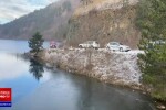 2Două persoane au fost găsite decedate lângă un autoturism căzut în Lacul Tarniţa