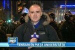 Piata Universitatii, blocata de 2.500 de protestatari. 5 persoane, ridicate