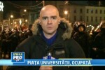 Piata Universitatii, blocata de 2.500 de protestatari. 5 persoane, ridicate