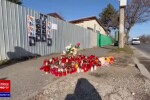 Altar la locul unde Raisa a murit lovită de mașina de poliție: sute de lumănări și poze cu fetița