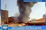 Incendiu in Capitala! Un restaurant din Piata Gorjului a ars complet!