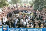 Canta pentru ingeri! Madalina Manole a fost inmormantata la Ploiesti