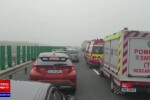 Carambol rutier pe A2, pe sensul București- Constanța. Peste 20 de mașini au fost implicate