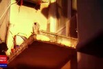 ANIMAȚIE GRAFICĂ. Cum s-a prăbușit balconul din Severin, rănind grav o femeie care întindea rufe