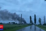 VIDEO. Incendiu major la o societate de incinerare a deşeurilor periculoase din Prahova. S-a emis un mesaj RO-ALERT
