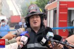 Incendiu la un depozit de deşeuri din Capitală. În interior au fost butelii şi recipiente sub presiune