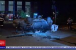O mașină s-a răsturnat în București, după ce s-a ciocnit cu un Ferrari