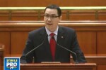 Premierul Boc a fost comparat cu un papagal de Victor Ponta, in Parlament