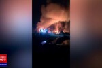 Incendiu violent la o fabrică de produse din țiței din Prahova. Două persoane au suferit arsuri grave