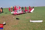 ISU Prahova: Avion de acrobaţie prăbuşit la Strejnicu. Pilotul a fost declarat decedat
