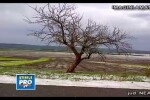 Imagini spectaculoase filmate in judetul Neamt, dupa o ploaie cu grindina. Cum arata soseaua. Video