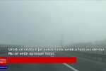 Carambol cu 12 autovehicule pe autostrada A3. Mașinile au fost distruse în impact