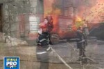 Incendiu puternic la o fabrica de mase plastice din Medgidia