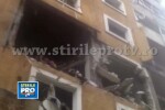 IMAGINI de la locul exploziei produse intr-un bloc cu zece etaje din Resita