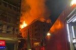 Incendiu la acoperișul unui apartament din în nordul Capitalei