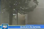 Haos intr-un cartier din Pitesti, dupa ce o garsoniera a luat foc!
