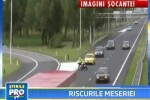 Politist spulberat pe o sosea! VEZI VIDEO!