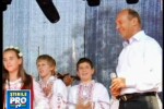 Traian Basescu alaturi de Aurel Tamas la Magrita, judetul Bihor