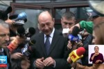 Traian Basescu a ajuns vineri in fata procurorilor in dosarul in care e acuzat de amenintare.