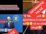 MAI avertizează asupra unui fake-news viral cu Ilie Bolojan care ar anunţa intrarea României în război, în luna septembrie