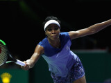 Venus Williams a devenit la 45 de ani cea mai în vârstă jucătoare, după Martina Navratilova, care câştigă un meci WTA